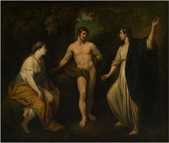 Choice of Hercules between Virtue and Pleasure